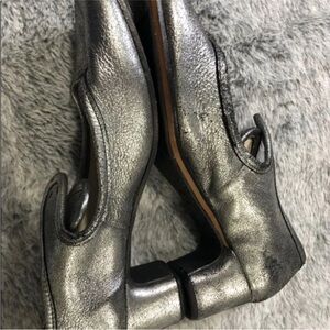 Silver character dance shoes